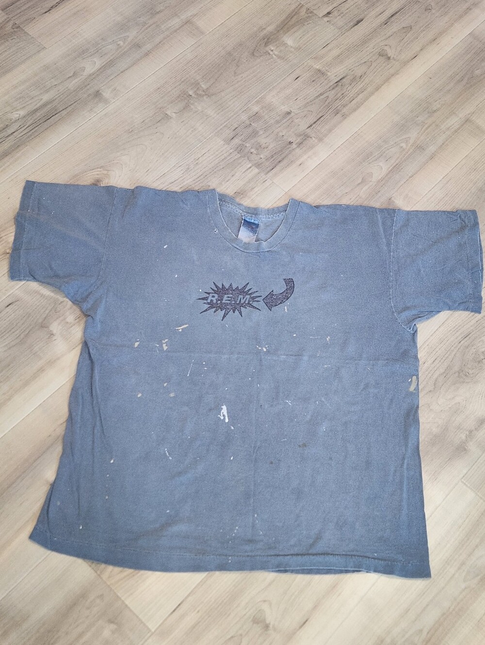 RARE Vintage 1994 R.E.M. "Cool" Monster Tour T-shirt Thrashed Distressed Size L